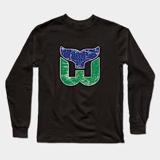 Hartford whalers outline Long Sleeve T-Shirt